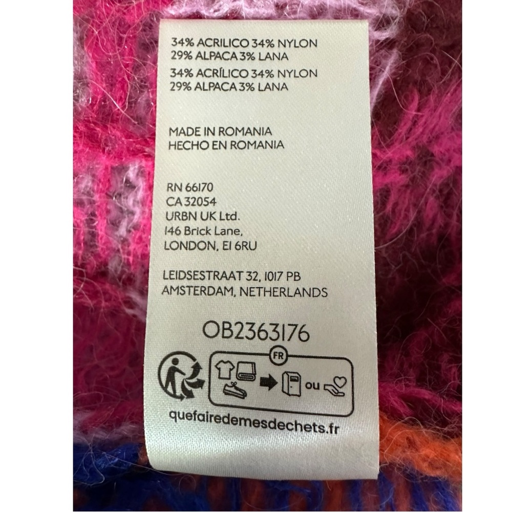 Free People Folk Song Maxi Cardi Small NWT Oversized Sweater Cardigan Fair Isle - Picture 12 of 13